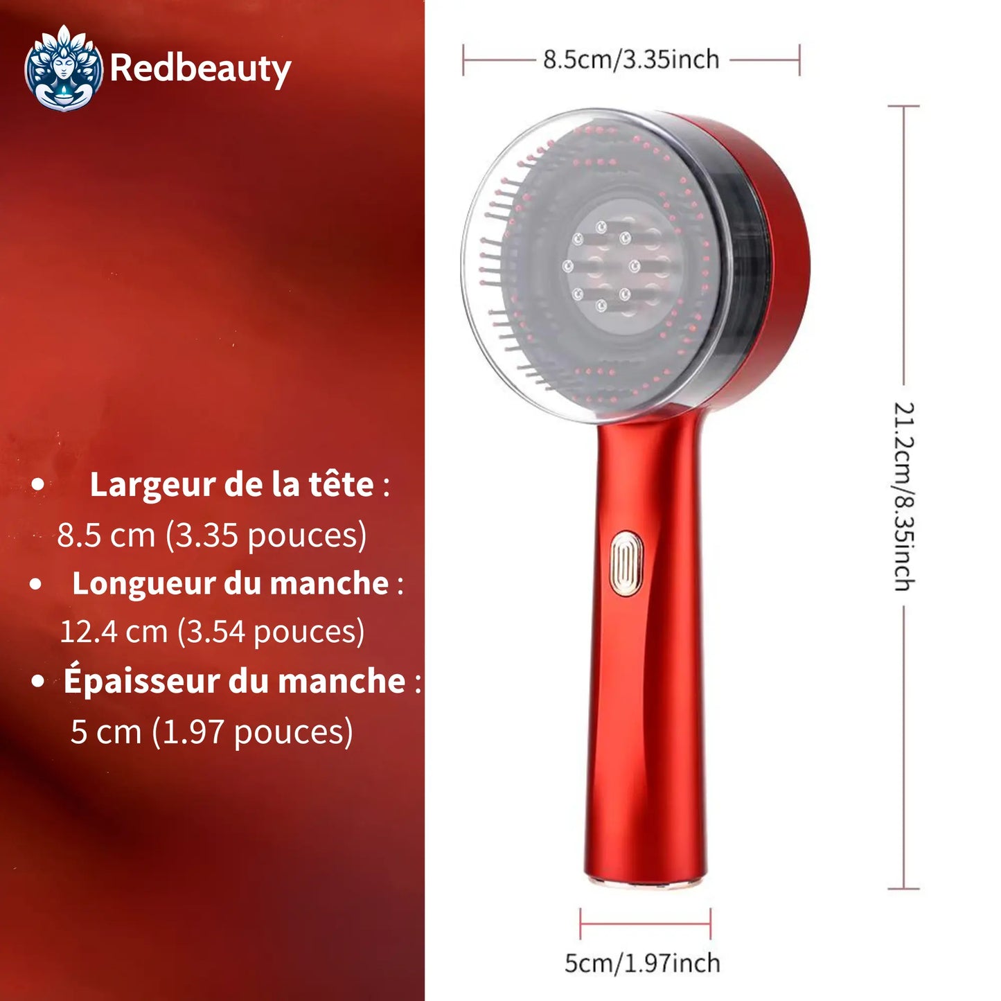 Brosse de massage-luminothérapie My Store